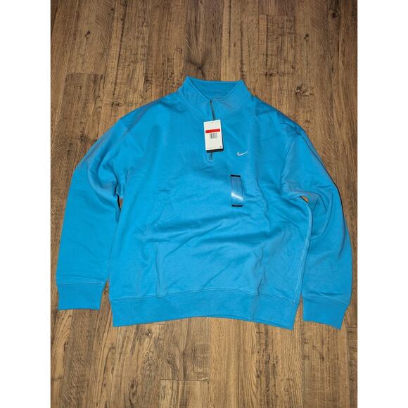 Nike Other - Nike Solo Swoosh Men's Size Large 1/4-Zip Top University Blue/White DQ5209-412